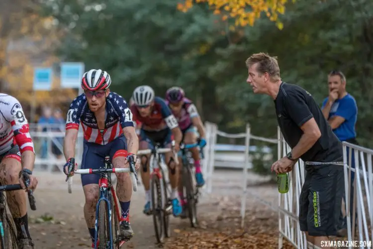 Stephen Hyde was out to prove he deserves the Pan-Ams jersey to go with his Stars and Stripes. 2017 Pan-American Championships. © D. Perker / Cyclocross Magazine