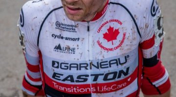 Michael van den Ham took third in his new Canadian National Championship kit. 2017 Pan-American Championships. © D. Perker / Cyclocross Magazine