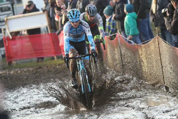 Kevin Pauwels had a strong sixth-place finish. Elite Men, 2017 Zeven UCI Cyclocross World Cup. © B. Hazen / Cyclocross Magazine