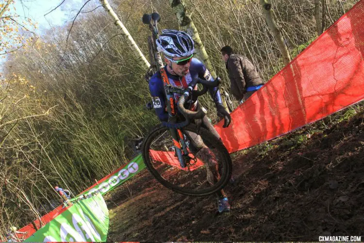 Eric Brunner took 20th at Zeven. U23 Men, 2017 Zeven UCI Cyclocross World Cup. © B. Hazen / Cyclocross Magazine