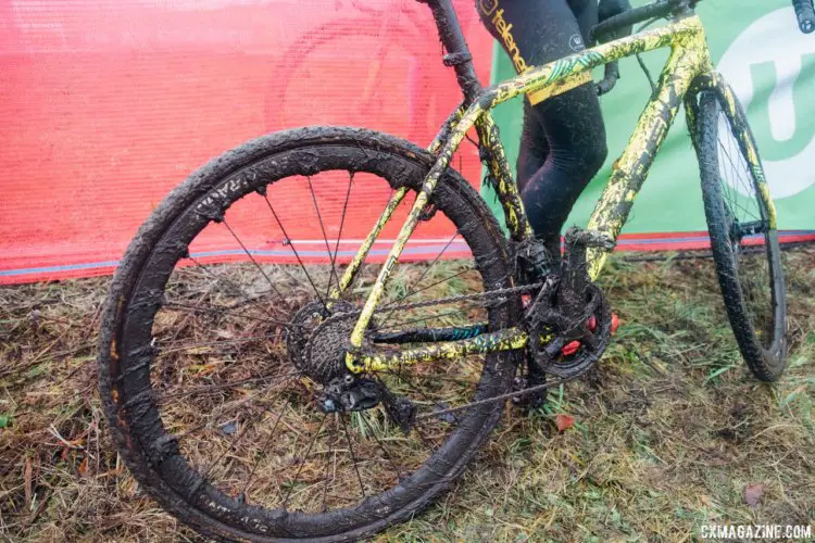 There's a bike under there somewhere. 2017 World Cup Zeven Course Inspection. © J. Curtes / Cyclocross Magazine