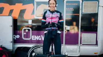 Helen Wyman has been on a roll, and has much to smile about. Elite Women, 2017 Zeven UCI Cyclocross World Cup. © J. Curtes / Cyclocross Magazine