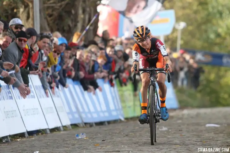 Third place for Jolien Verschueren. 2017 Women's Koppenbergcross. © B. Hazen / Cyclocross Magazine