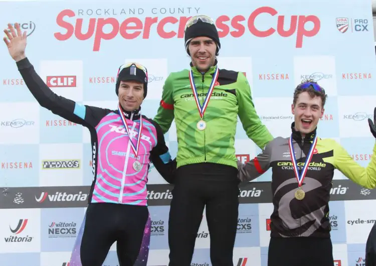 Men's podium: White, Werner and Willsey. 2017 SuperCross Cup Day 2. photo: Marco Quezada.