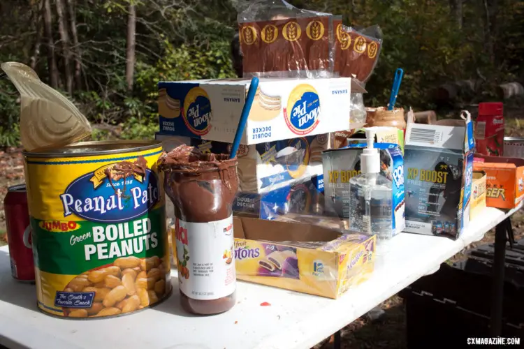 The finest Southern cuisine was showcased at the well-stocked aide stations on all three days of the Asheville Ramble Ride. © Cyclocross Magazine