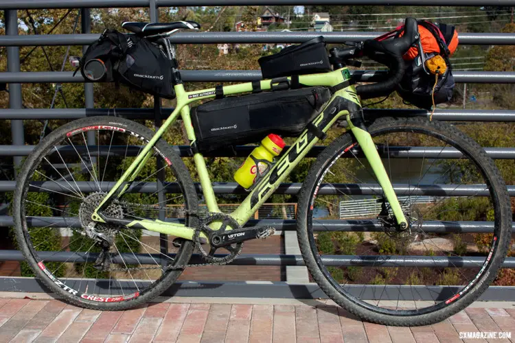 The author's Felt F4x outfitted with Blackburn Designs Outpost bags. The setup was problem-free throughout the three-day Asheville Ramble Ride. © Cyclocross Magazine