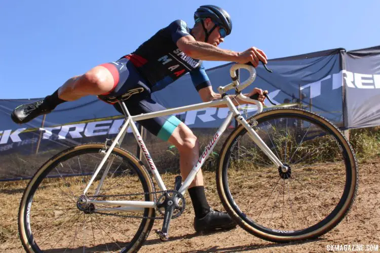 Jeff Curtes still rides the Vanilla singlespeed he bought from Sacha White. © Z. Schuster / Cyclocross Magazine