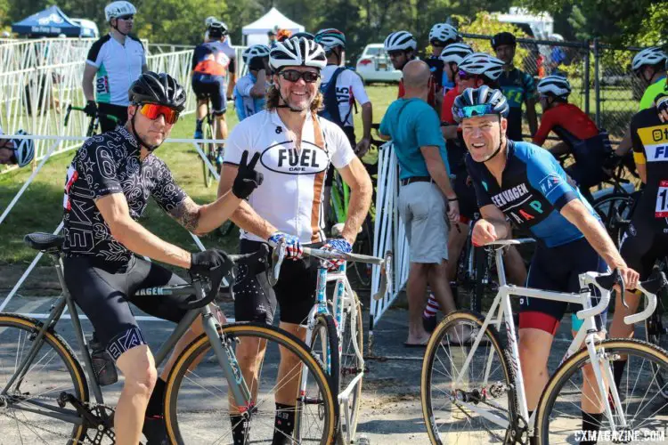 The Curtes brothers - Joe, Mike and Jeff - got to race against one another at the 2017 Trek CX Cup. © Z. Schuster / Cyclocross Magazine