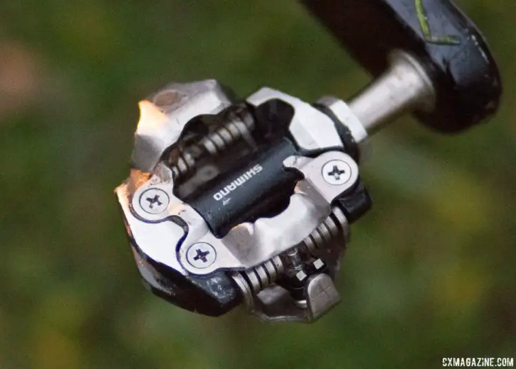 M8000 XT pedals offer reliabilty and increased mud clearance over XTR. Jonathan Page's KindHuman Kudu cyclocross bike. © Cyclocross Magazine