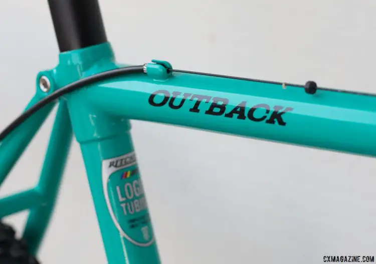Teal is real for the steel Ritchey Outback. The frame only comes in the popular shade of blue. The new Ritchey steel Outback. © Cyclocross Magazine