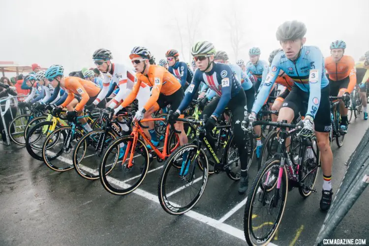 Alex Morton and Ben Gomez Villafane both got call-ups for the Junior Men's race. Junior and U23 Men, 2017 Zeven UCI Cyclocross World Cup. © J.Curtes / Cyclocross Magazine