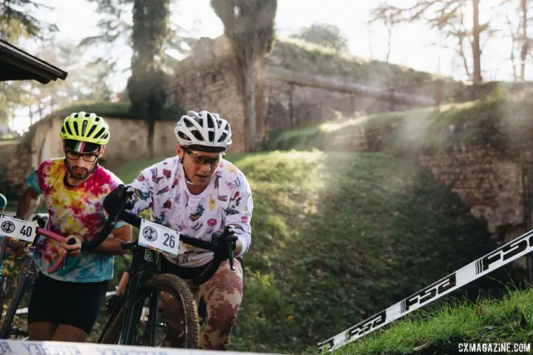 American expat Megan Chinburg took the win in her adopted Italian home country. 2017 SSCXWCITA, Verona, Italy. © F. Bartoli Avveduti / Cyclocross Magazine