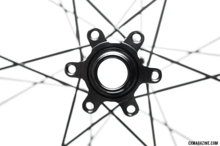 The FSE hubs are 6-bolt, but DT-Swiss 240s Centerlock hubs are an upgrade option for $400 more. FSE (Filament Spin Evolution) EVO 35CD carbon tubeless clincher disc brake wheels. © Cyclocross Magazine