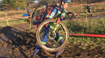 Drew Dillman is one of the Marian alumni who has had cyclocross success. 2017 Major Taylor Cup. © Angelina Palermo