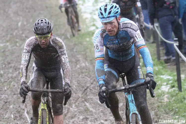 Klaas Vantornout had a sentimental ride in his last Mother of All Crosses. 2017 Vlaamse Druivencross. © B. Hazen / Cyclocross Magazine