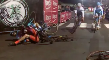 2017 Superprestige Diegem Video: Mathieu van der Poel comeback from crash.