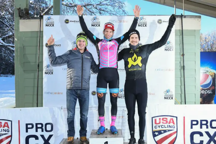 Kerry Werner wins ahead of Cooper Willsey and Eric Thompson. 2017 North Carolina Grand Prix Day 1. photo: Weldon Weaver