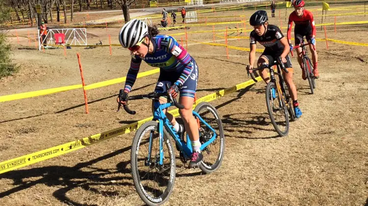 McFadden leads Anthony, Gilbert. 2017 Resolution Cross Cup Day 1. photo: Heather Sawtelle / Peloton