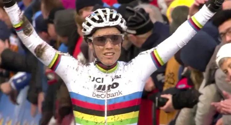 Sanne Cant wins the 2017 Soudal Scheldecross cyclocross race.