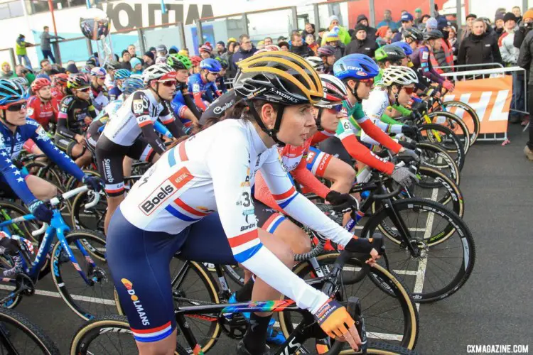 Elite Women, 2017 Zolder UCI Cyclocross World Cup. © B. Hazen / Cyclocross Magazine