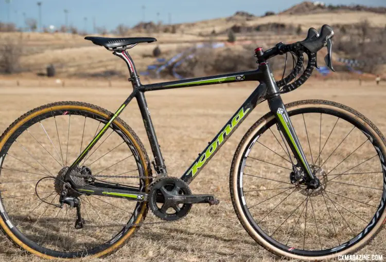 We profiled Scott Funston's Kona Major Jake B bike at the 2018 Reno Cyclocross Nationals. Junior 17-18 Men. 2018 Cyclocross National Championships. © C. Lee / Cyclocross Magazine