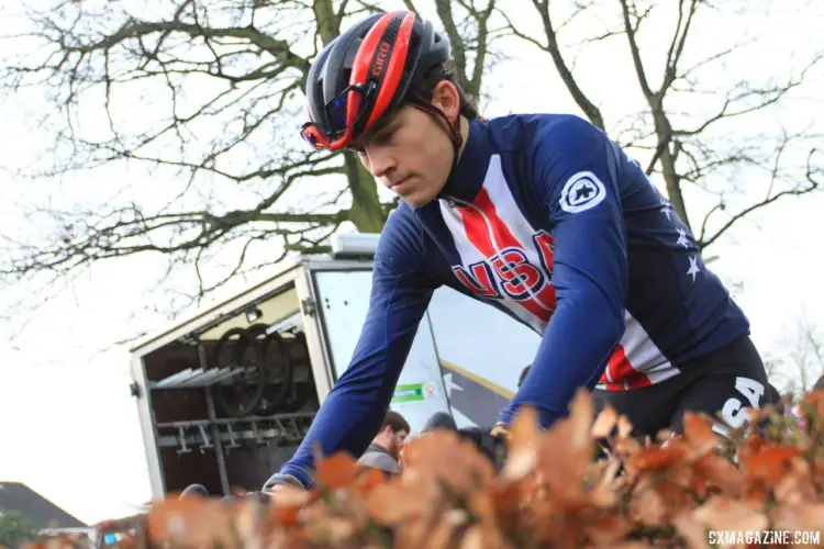 2018 Hoogerheide World Cup, Junior Men. © B. Hazen / Cyclocross Magazine