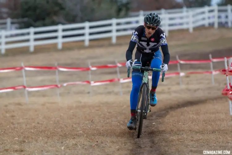 Yale's Michael Landry had a strong fifth-place ride. 2018 Cyclocross National Championships. Collegiate Club Men. © A. Yee / Cyclocross Magazine