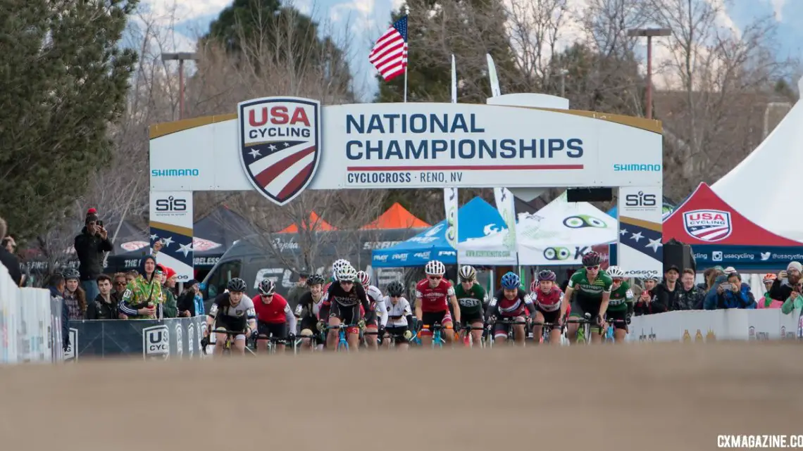 Collegiate Club Women! 2018 Cyclocross National Championships. © A. Yee / Cyclocross Magazine