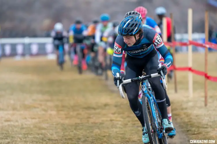 Michael Larson of Indiana took second on Thursday. Masters Men 30-34. 2018 Cyclocross National Championships. © J. Vander Stucken / Cyclocross Magazine