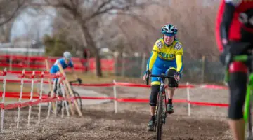 Bob Fetherston offers up a grimace, or smile? Masters 65-69. 2018 Cyclocross National Championships. © A. Yee / Cyclocross Magazine
