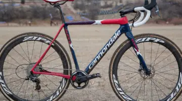 Stephen Hyde's 2018 Cyclocross National Championship-winning Cannondale SuperX fresh off his win in Reno. © Cyclocross Magazine