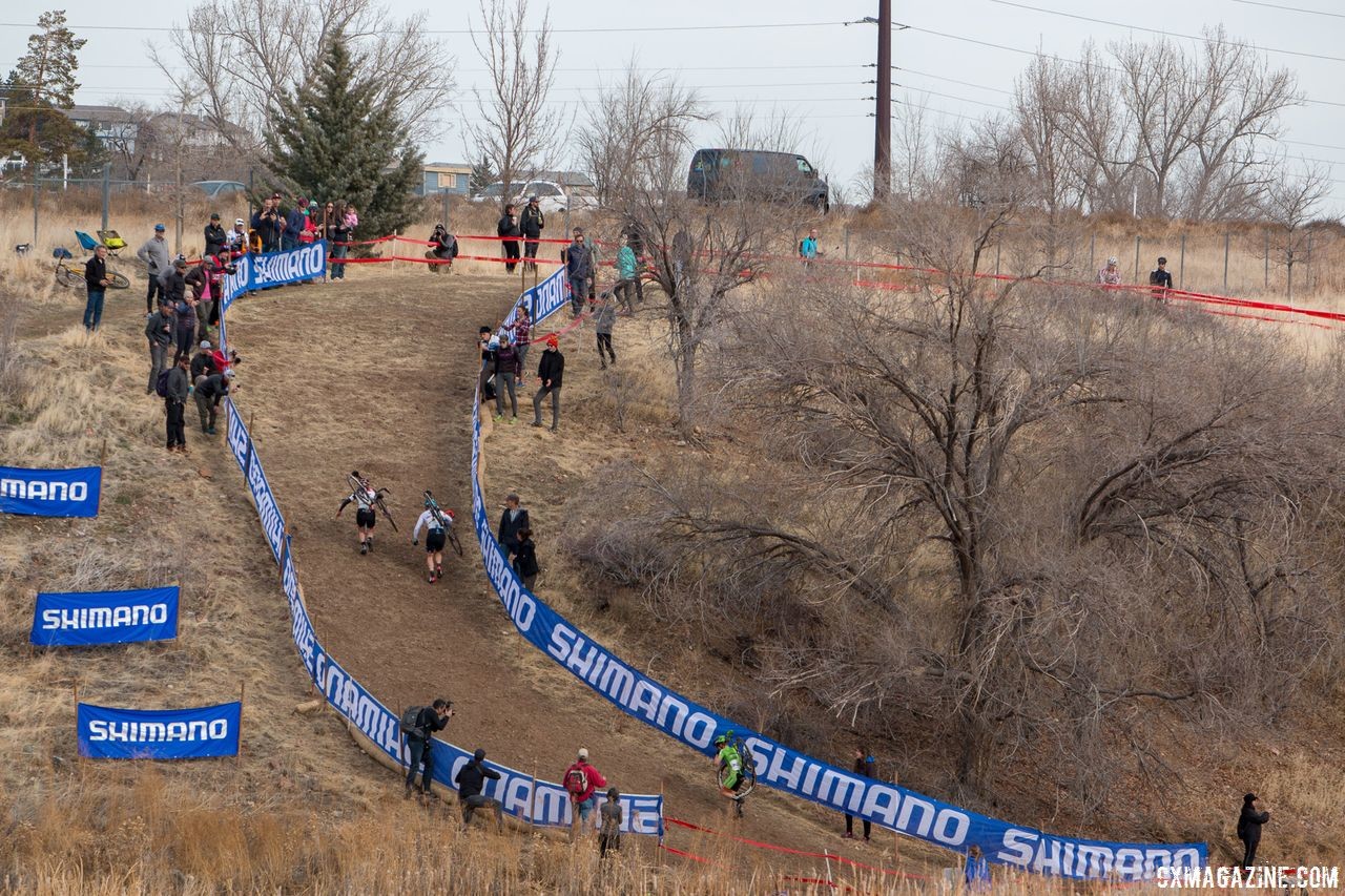 A day race would give organizers the option of using the hillside again. 2018 Cyclocross National Championships. © A. Yee / Cyclocross Magazine