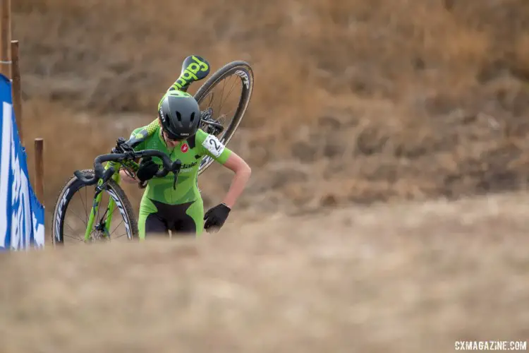 Kaitie Keough ran to a third-place finish in Reno. 2018 Cyclocross National Championships. © A. Yee / Cyclocross Magazine