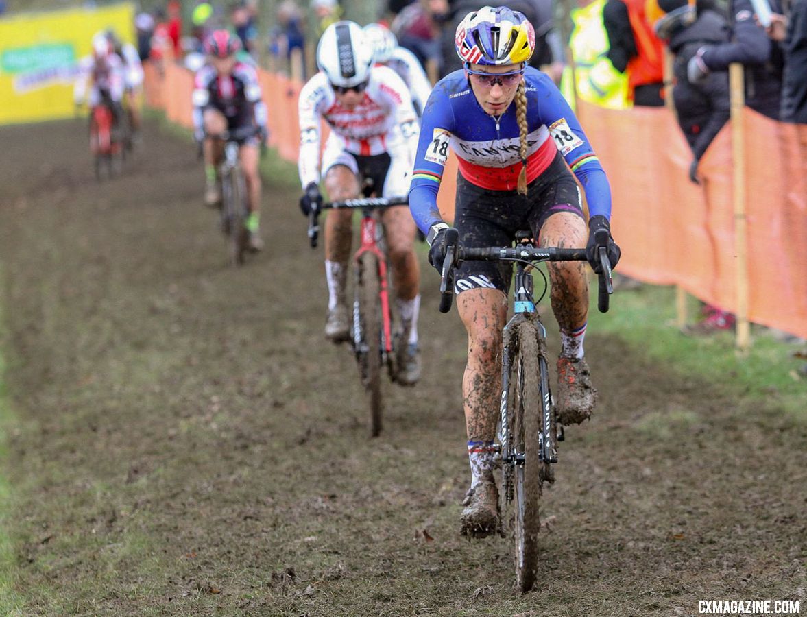 Ferrand Prevot looks ready for Worlds with a bronze medal today. Nommay UCI Cyclocross World Cup - Elite Women. © B. Hazen / Cyclocross Magazine