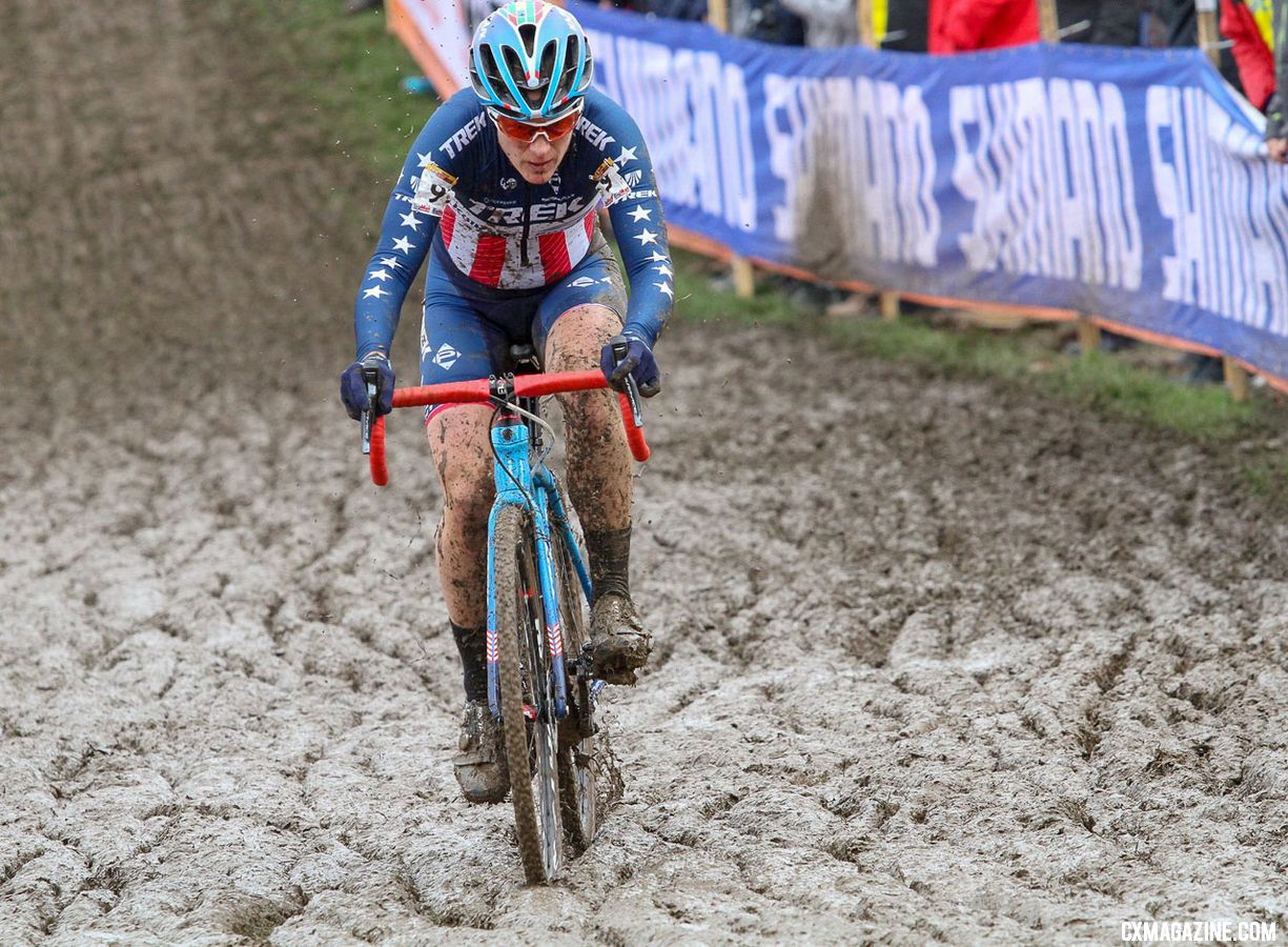 Compton didn't see mud in Reno but was prepared for a heavy Nommay UCI Cyclocross World Cup - Elite Women. © B. Hazen / Cyclocross Magazine