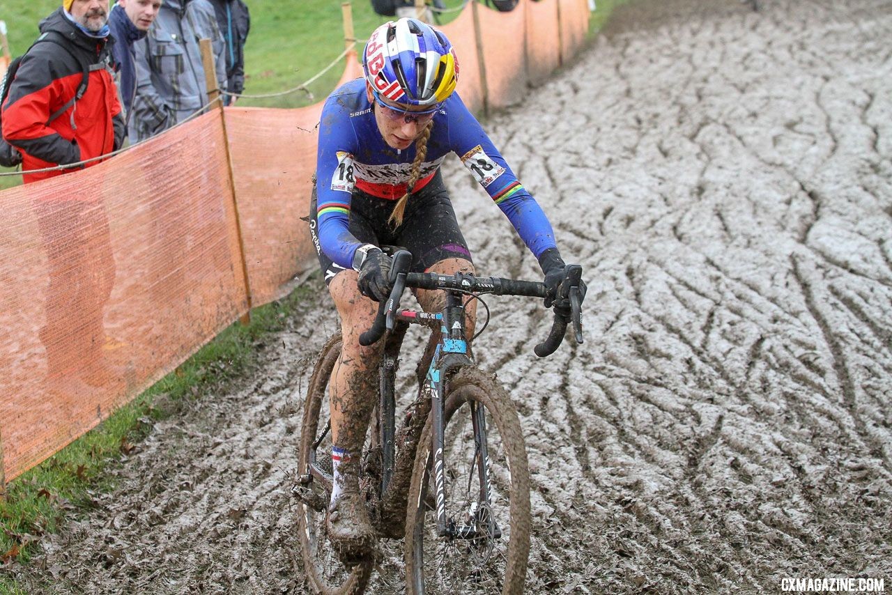 Ferrand Prevot looks ready for Worlds with a bronze medal today. Nommay UCI Cyclocross World Cup - Elite Women. © B. Hazen / Cyclocross Magazine