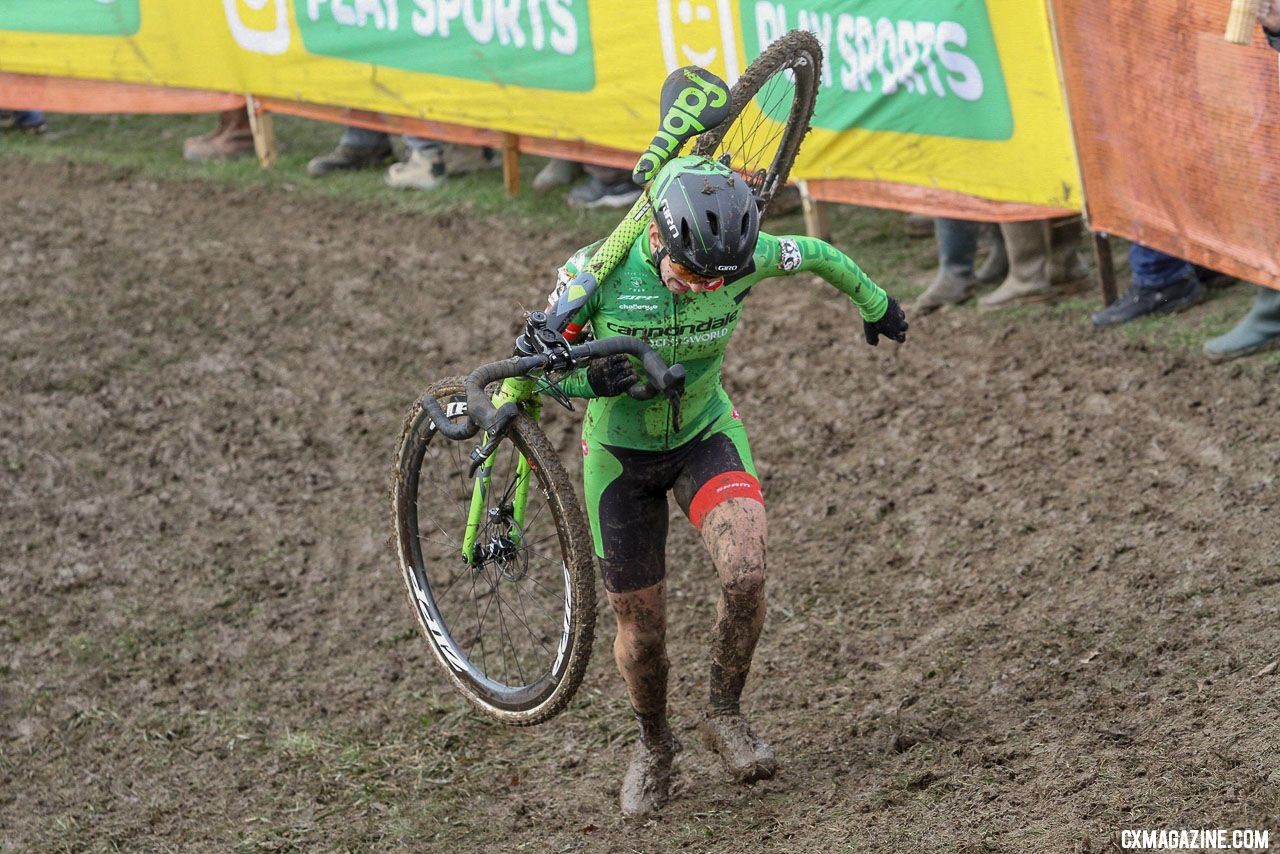 Keough overcame her disappointing 2018 Nationals ride in Reno with a second place at the Nommay UCI Cyclocross World Cup, cementing her top three overall standings. - Elite Women. © B. Hazen / Cyclocross Magazine