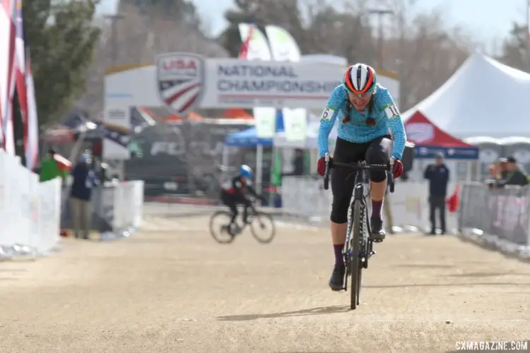 Susan Bernatas won the Masters 60-64 race in Reno. 2018 Cyclocross National Championships, Women Masters 60-64. © D. Mable / Cyclocross Magazine 