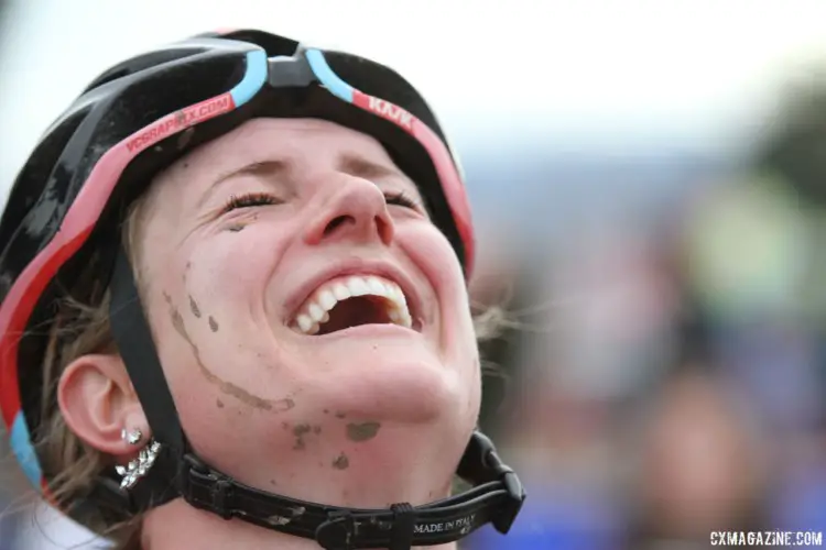 Ellen Noble had a memorable ride in Reno. 2018 Reno Cyclocross Nationals, Sunday. © D. Mable / Cyclocross Magazine