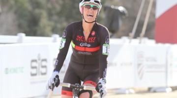 Tove Shere won the Masters 65-69 title on Friday. 2018 Cyclocross National Championships, Women Masters 65-69. © D. Mable / Cyclocross Magazine