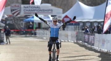 Karen Brems came back to win the Masters 55-59 race. 2018 Cyclocross National Championships, Women Masters 55-59. © D. Mable / Cyclocross Magazine
