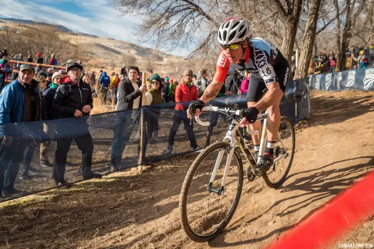 Jonathan Page rode into the top ten during his last race as a professional. 2018 Reno Cyclocross National Championships. © J. Vander Stucken / Cyclocross Magazine