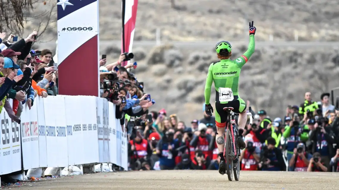 Hyde doubles down with his second National Championship in a row. Elite Men, 2018 Cyclocross National Championships. © J. Vander Stucken / Cyclocross Magazine