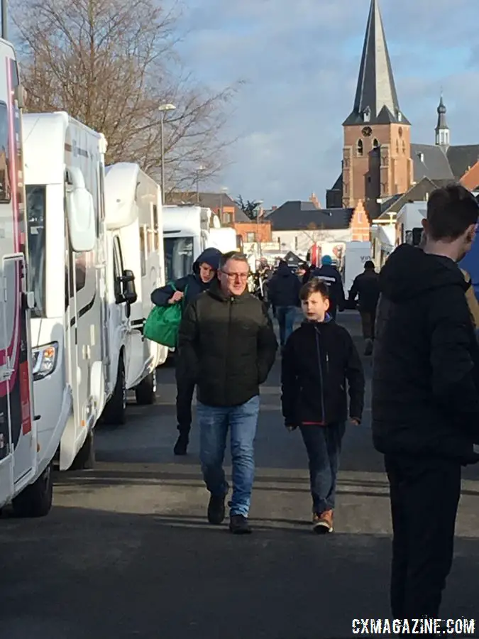 Diegem features an old-school setting, a church near the start and some very narrow walkways. photo: Corey Coogan Cisek