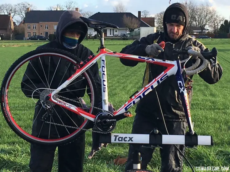 The author's mechanics can't stop when it comes to keeping her bikes in working order. photo: Corey Coogan Cisek