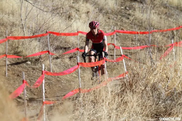 Friday's race in Reno was dry and dusty and also not cold. Masters Women 40-44. 2018 Cyclocross National Championships. © D. Mable/ Cyclocross Magazine