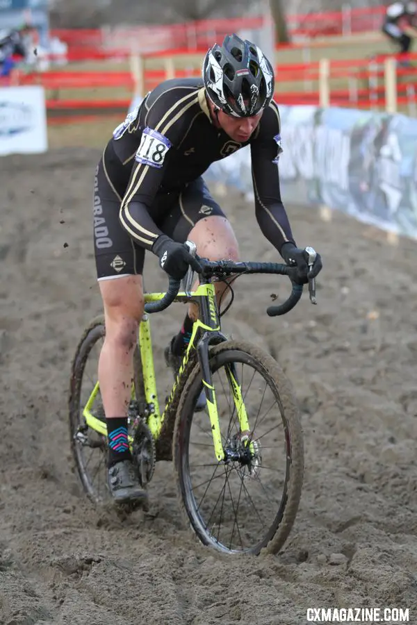 Maxx Chance finished fourth. Collegiate Club Men. 2018 Cyclocross National Championships. © D. Mable / Cyclocross Magazine