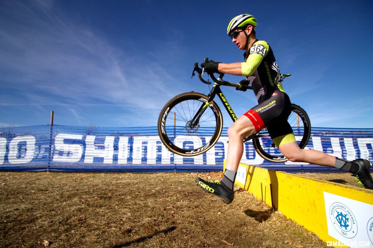 Work on doing skills right first, then do them faster. Junior Men 15-16. a2018 Cyclocross National Championships. © D. Mable/ Cyclocross Magazine