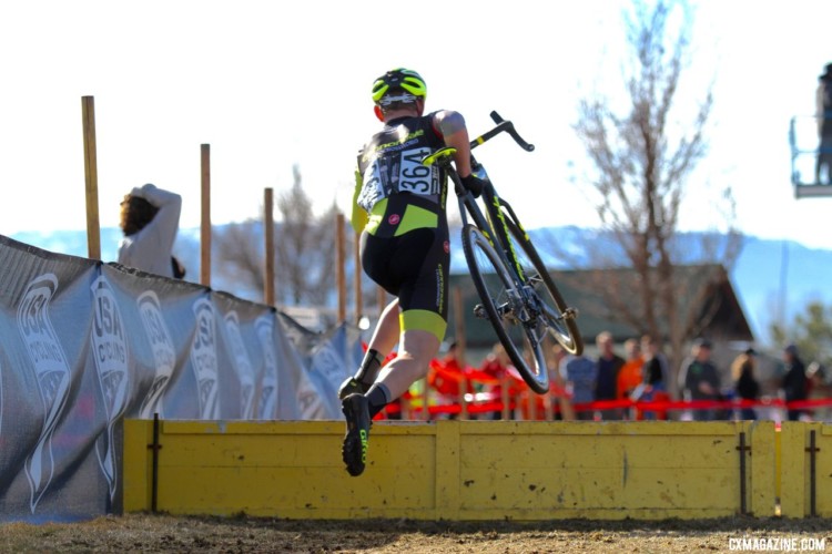 Magnus Sheffield soared to win the Junior Men 15-16 race. 2018 Cyclocross National Championships. © D. Mable/ Cyclocross Magazine