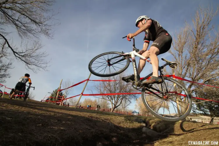 Send it. Men's Singlespeed. 2018 Cyclocross National Championships. © D. Mable/ Cyclocross Magazine